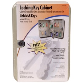The Hillman Group 711336 Locking Key Cabinet with a Forty Eight Key Capacity,Gray