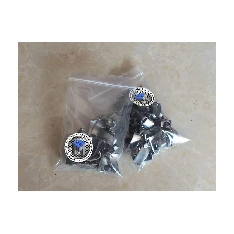 Bobco Metal Razor Wire Clips for Installation | 50 Pieces