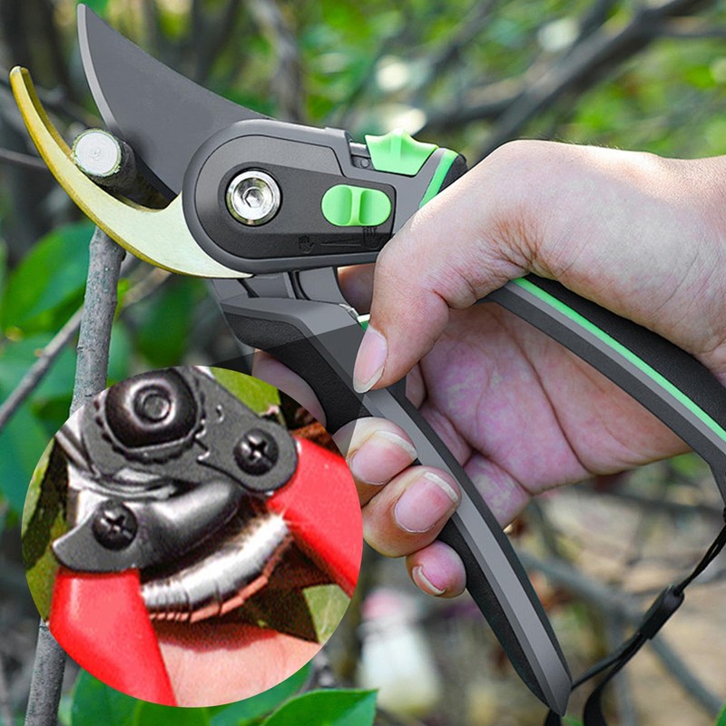 8Pcs Multifunctional Garden Shears Spring High Elastic Practical Steel Volute
