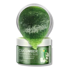 🥒💧 Bioaqua – Exfoliante Corporal con Ácido Hialurónico & Pepino – Todo Tipo de Piel ✨🧴