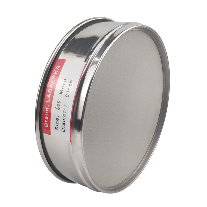 LABALPHA 600 Mesh Lab Sieves, #600 Mesh Test Sieve, 8''