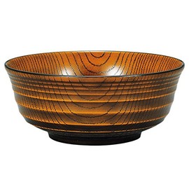 Yamanaka Nuri M15991 Range Sentan Keyaki Heathered Noodle Bowl Tochi-nuri
