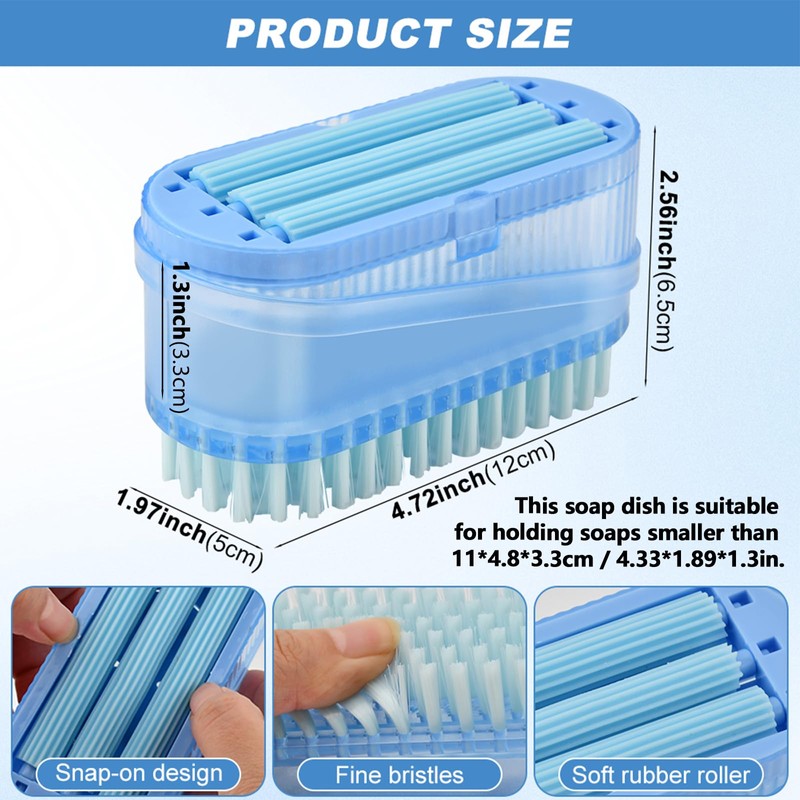 Multifunctional Laundry Soap Box for Soap Holder, Laundry Cleaning Brush