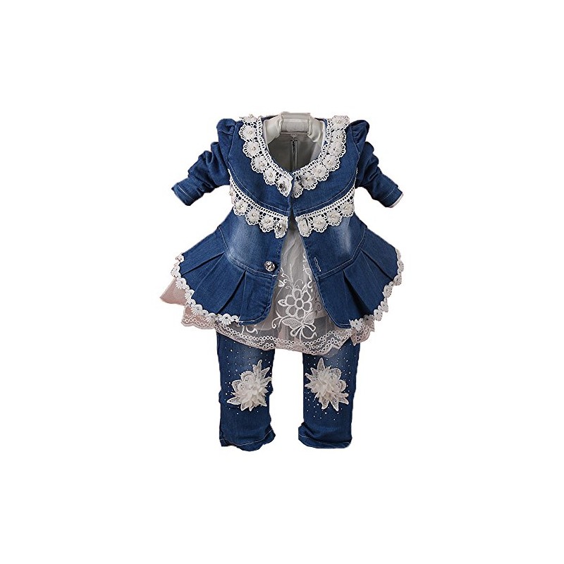 Conjunto de ropa para bebés y niñas, 3 piezas, ropa