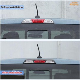 Car Third 3rd Brake Light Trim Frame Compatible with Ford Maverick 2022-2025 Third Brake High-position Center LED Light 3rd Brake Tail Light Shell Cover High Mount Stop Lamp Protector ABS Accessories