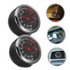 GRIRIW 2pcs Car Dashboard Thermometer Compact Mechanical Vehicle Temperature Monitor