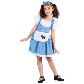 Charming Girl's Blue & White Fairy Tale Costume Set (Medium Size) - Perfect for Parties, World Book Day, Playtime, & Special Occasions