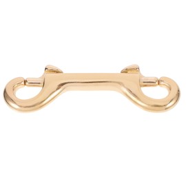 iplusmile Metal Clips Bolt Snap Bolt Snap Hook Double Ended Brass Trigger Clips Trigger Snaps Brass Lobster Clasp for Bag Keychain Luggage Strap Leathercraft 90mm Double Sided Clips Brass Hooks