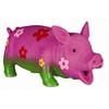 Trixie Schwein mit Blumen & Tierstimme Latex 20 cm