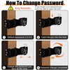 2PCS Password Hasp Locks, 90-180 Degree Cabinet Password Locks Fold