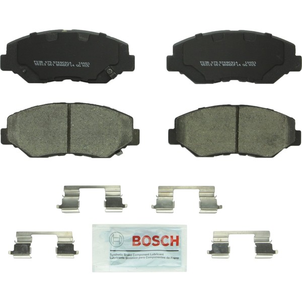 BOSCH BC914 QuietCast Premium Ceramic Disc Brake Pad Set - Compatible With Select Acura ILX; Honda Accord, Civic, CR-V, Element, Fit; FRONT