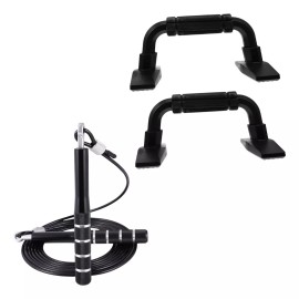 Breezee Market Kit Ejercicio Entrenamiento Cuerda Metal Soportes Flexiones
