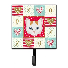 Caroline's Treasures Turkish Van Cat Love Leash or Key Holder Hooks, Multicolor