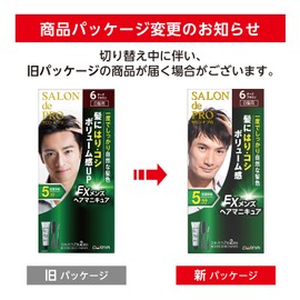 【Bonus Included】 Salon de Pro EX Men's Hair Dye 6 Dark Brown