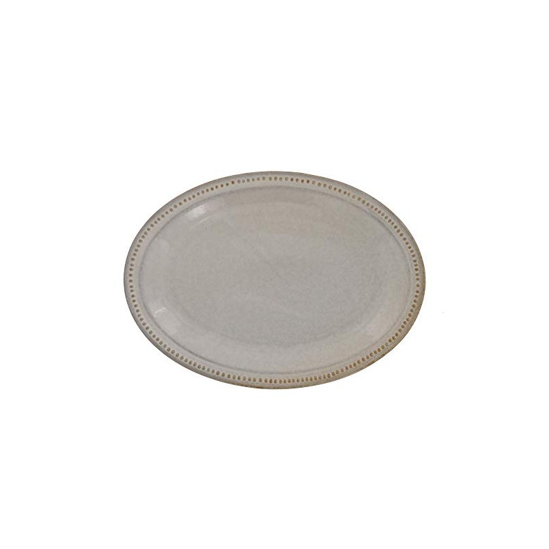 Tableware East Oval Plate, Dot Oval Plate, 9.4 inches (24