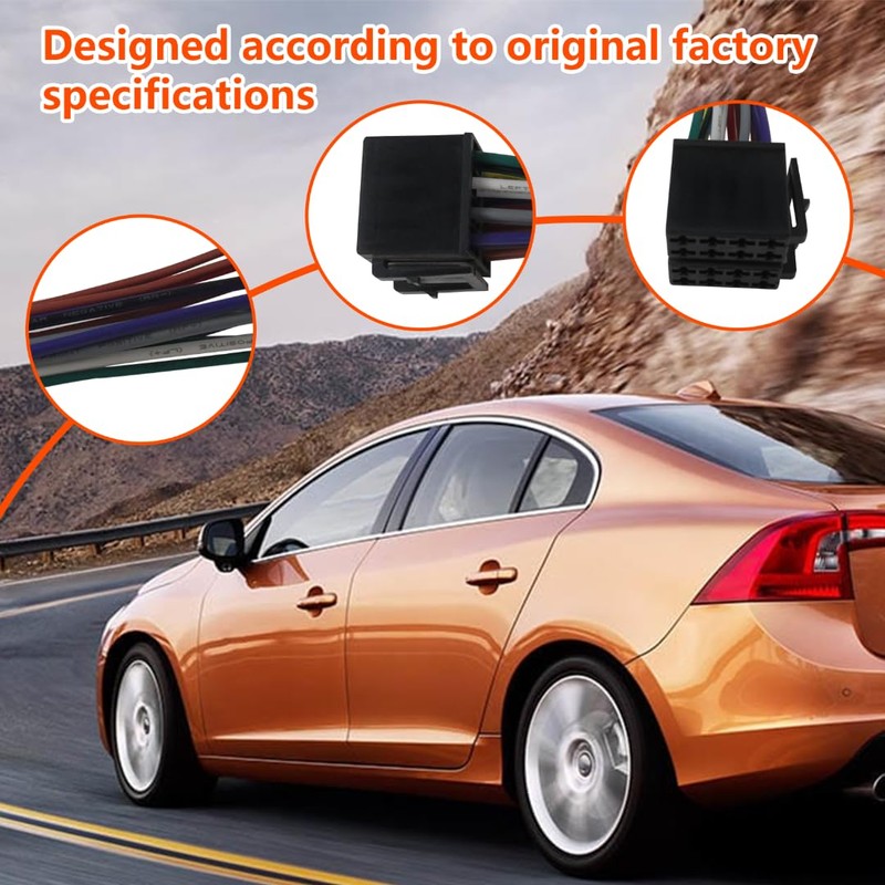 Gxcdizx Car Radio Stereo Wiring Harness Adapter Connector Replacement for