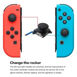 Zafina-UP Joysticks Fix Part Compatible for Switch Joycon Left and Right Controller,Alloy Slider Locks Analog Thumb Stick Replacement by Zafina-UP