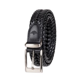 Dockers Men's Braided Belt, Black Lace, Large (38-40)