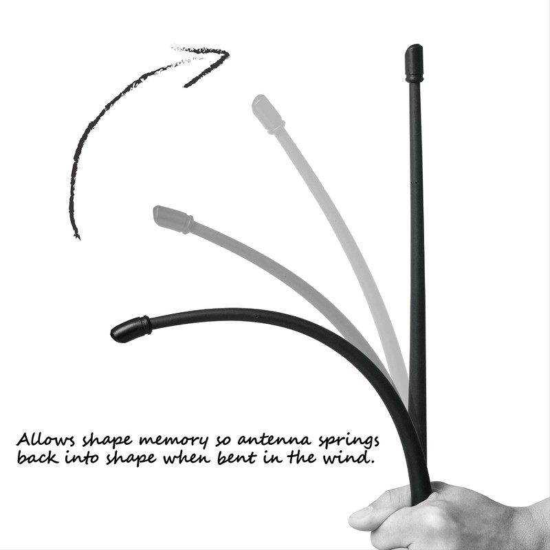 RYDONAIR Short Antenna Compatible with Jeep Wrangler 2007-2025, Internal Copper