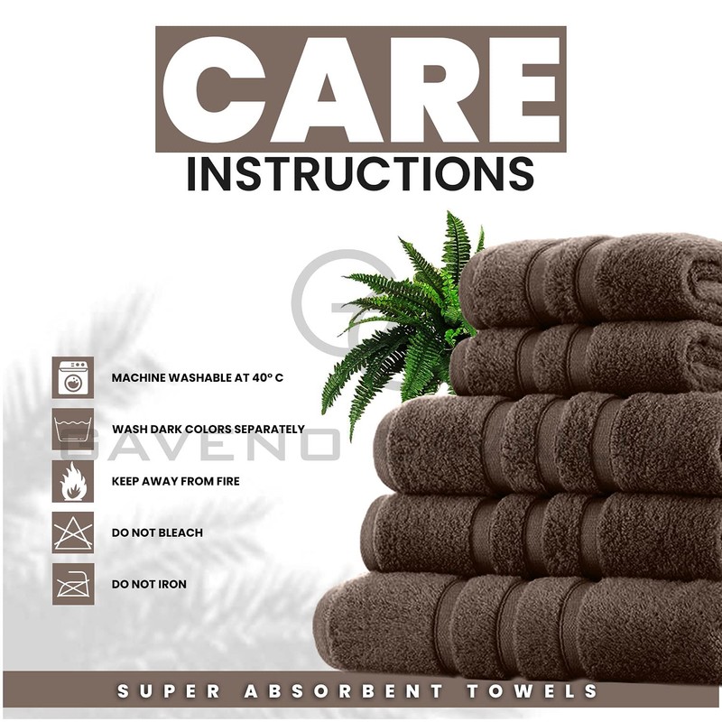 GC GAVENO CAVAILIA Zero Twist Extra Absorbent Bath Set, 100%