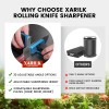 XARILK Upgraded Rolling Knife Sharpener Kit – Adjustable 10 –