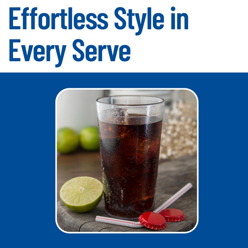 Carlisle FoodService Products Stackable Tumbler with Pebbled Exterior for Restaurants,