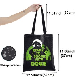 BWWKTOP - Bolsa de maquillaje para cosméticos Oogie con cierre Oogie para regalos inspirados en los fans de Oogie con regalos listos para Boogie, TO BOOGIE BL, Bolsa