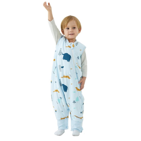 Duomiaomiao 1.5 TOG Toddler Sleep Sack 12-24 Months 100% Cotton