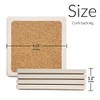CoasterStone Boston Absorbent Set of Four Drink Coasters, 4.25 (AS9440)