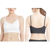 Comfyin Bralette Acolchado para Mujer, Tirantes para Dormir, sin Costuras,