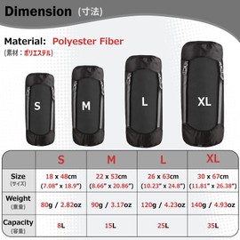 Azarxis Compression Stuff Sack Water-Resistant Ultralight Sleeping Bag Storage Bag Space Saving Gear for Traveling Camping Hiking Backpacking (Army Green, 8L)