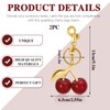 Cherry Charm for Purse, Cute Keychain Charms, Cherry Bag Charm