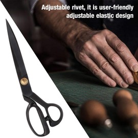 Tailor Scissors Retro Black Steel Professional Sewing Scissors Clothes Leather Fabric Craft Scissors Dressmaking Shears (HC-11in)