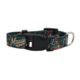 Little Earth 520101-WILD-S: Minnesota Wild Pet Team Collar