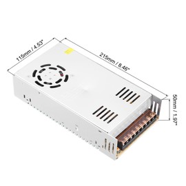 MECCANIXITY 12V 30A Power Supply Adapter Transformer Switch, AC 110/220V to DC 12V 30amp 360W Power Transformer Driver for LED Strip Lights CCTV Camera 3D Printer