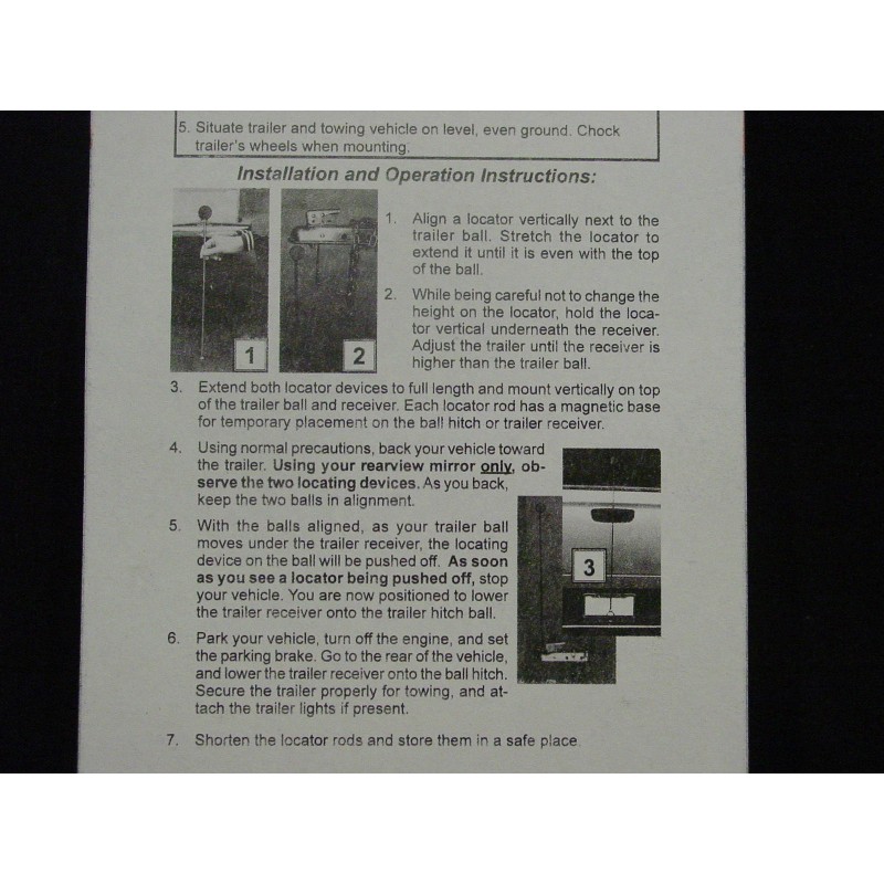 Haul Master Magnetic Trailer Ball Hitch Back-Up Alignment Kit Telescoping