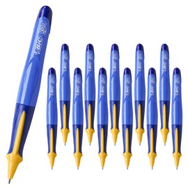 12 x BIC Kids Beginners, Learner Triangular Mechanical Pencils, 1.3mm Lead, Blue Barrel (OEM Packed - Non-Retail Packaging)