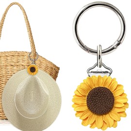 KEYDUACU Hat Clip- Women's Travel Hat Clip-Hat Holder for Travel on Bag (Yellow)