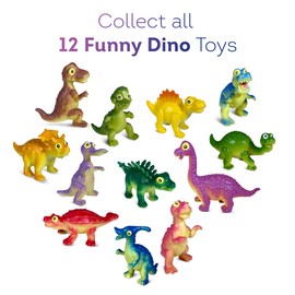 Dino Bath Bombs for Kids with Big Funny Dino Surprise Toys Inside | Funny Dinosaurs Inside Bubble Bath Bombs | Kids Cute Dinosaur Toys for Boys and Girls | Made in USA