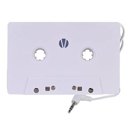 Vivitar Infinite Audio Cassette Tape Adapter for MP3 Players, White
