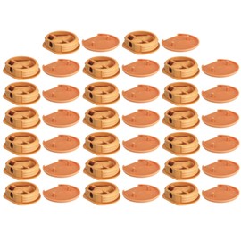 cyclingcolors 20x Caravan Furniture Connectors for Light Furniture Connections Diameter 26 mm Ideal for Motorhomes Boats Cap Beige RAL 1011