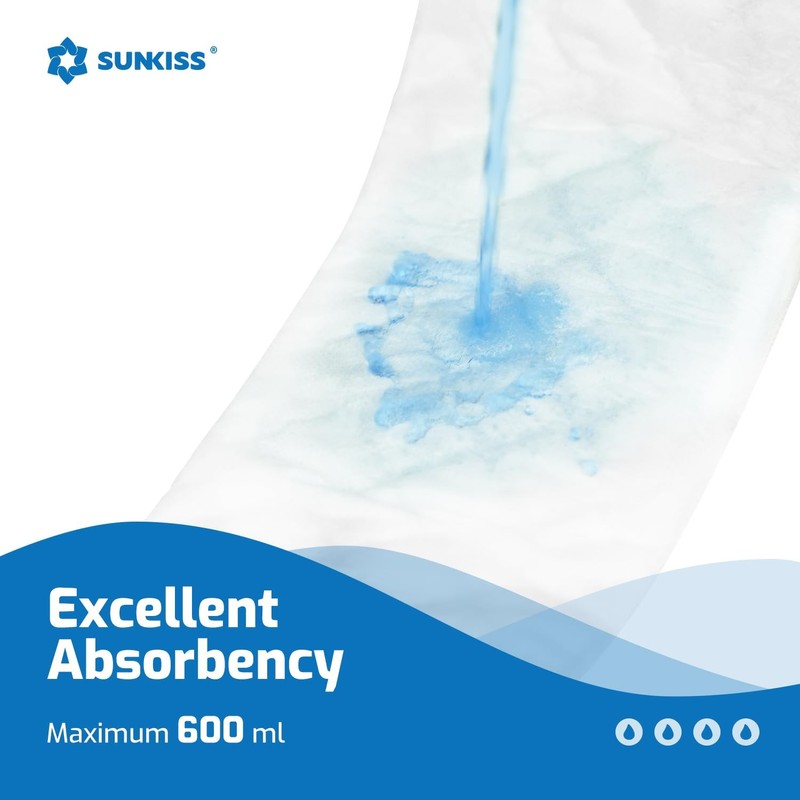 SUNKISS Trustplus Booster Pads 15" x 4", Extra Absorbency for
