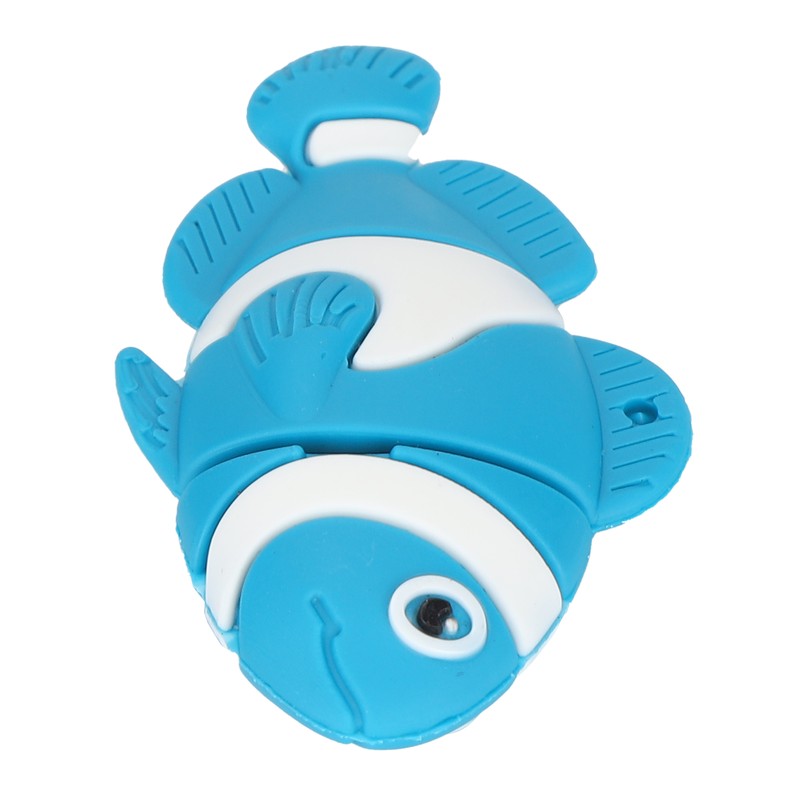 Cartoon U Disk Blue Clownfish Appearance High Speed Bulk Storage