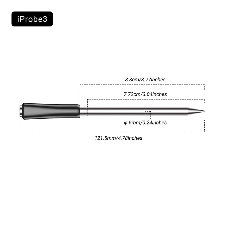 Wireless Meat Thermometer Probe for INKBIRD INT-11P-B/INT-11X-B, Bluetooth Meat Thermometer