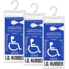 LotFancy - Soporte para Colocar Placa de discapacidad para estacionar,