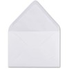 C7 envelopes, pointed flap, wet glue.