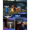 ZECHUAN Solar Bug Zapper Outdoor Waterproof, Portable Pest Control Electric