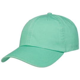 Stetson Rector Baseball Cap - Cap for Men / Women - Sun Protection Cap Made of Cotton (UV Protection 40+) - Cotton Cap Size Adjustable (55-60 cm) - Baseball Cap Summer / Winter, mint