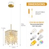 BBLLWJ Modern Crystal Pendant Lights Kitchen Island Farmhouse Light Fixtures