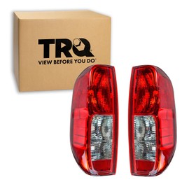 TRQ 2 Piece Driver & Passenger Side Tail Light Assembly Set Compatible with 2005-2014 Nissan Frontier 2009-2012 Suzuki Equator NI2800170 NI2801170